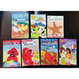 Scholastic Clifford & LEGO Friends Set of 8 Illustrated Paperback Books Ages 4-8